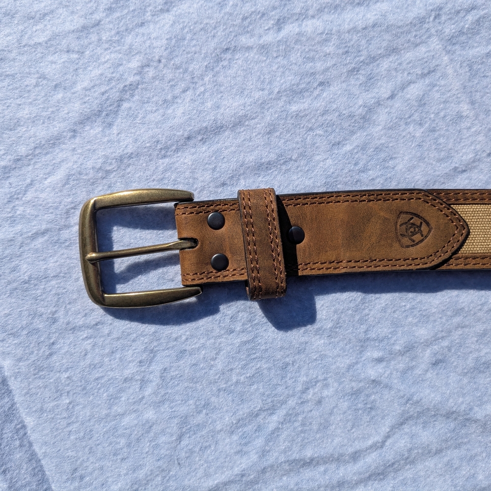 Ariat Brown Leather Belt with Classic Design